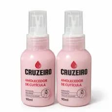 Conjunto 2 Amolecedor Cutícula Cruzeiro Creme Beleza Feminina Unhas Moda Cosmético Manicure 90mL