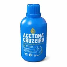 Acetona Removedor Esmalte Moda Feminina Cruzeiro 95mL Rápida Cuidado Máximo Remoção Cosméticos