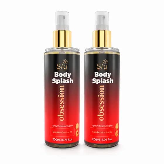 02 Body Splash Colônia Fragrâncias Cosméticos Femininos Mulher Beleza Moda