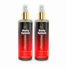 02 Body Splash Colônia Fragrâncias Cosméticos Femininos Mulher Beleza Moda