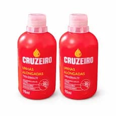 2 Alongador Unhas Tira Esmalte Cosméticos Mulher Moda Cruzeiro Feminina