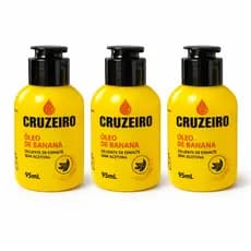 3 Óleo Banana Cruzeiro Esmalte Diluente Feminina Moda Beleza Unhas Cosméticos