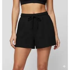 Shorts Duna Feminino Com Elástico Na Cintura Sem Bolsos Vem Com De Amarrar Do P Ao GG Vàrias Cores
