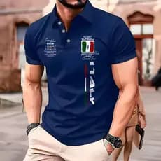 Camisa Polo Italy 1876 Manfinity Piquet Estilo