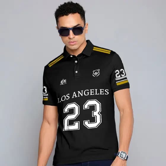 Camisa Polo Los Angeles 23 Masculina Camiseta T-Shirt Street Wear Piquet