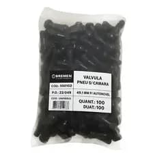 100 Bicos De Roda Válvula P/ Pneu Sem Câmara Passeio Tr 414