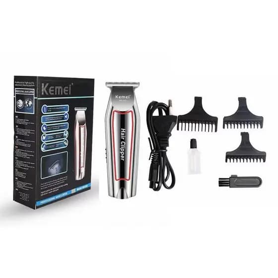 Maquina acabamento cabelo barba profissional kemei km-032