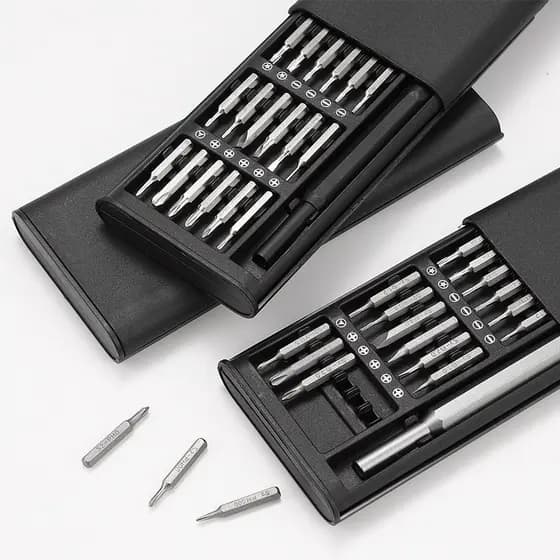 Kit Ferramenta Chave Magnética Precisão 24 Peças Pequenos Reparos Iphone Android Pc--Mwei Store