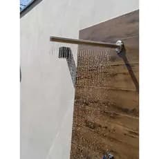 Ducha Cortina Inox Área Externa Piscina Lazer