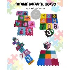 TAPETE TATAME EM EVA INFANTIL EDUCATIVO 30x30 10mm DIVERSOS MODELOS SELLER