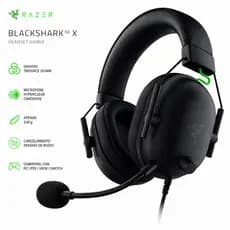 Headset Gamer Razer BlackShark V2 X P2 3,5mm PC PS5 Xbox Switch Preto Original