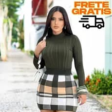 Body Feminino Manga Longa Malha – Ribana Premium com Gola Alta