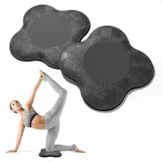 2Pcs Almofada Yoga para Joelhos – Extra Grossa, Portátil para Cotovelos (Pilates & Work Out)