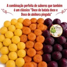 100 GRS Mista de abóbora pingada, batata roxa e amarela