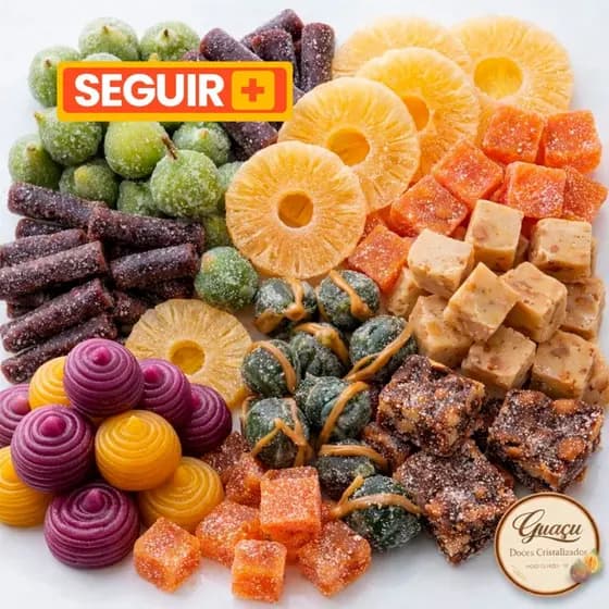 500 GRS - MISTA DE SALADA DE FRUTAS CRISTALIZADAS E DOCES CASEIROS