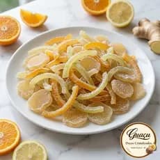 MIX 100 GRS CASQUINHA Laranja, Limão e Gengibre 100gr