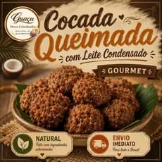 Cocada queimada com leite condensado gourmet