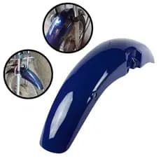Paralama Dianteiro Titan 125 2000 até 2004 Azul Pintura Envernizada com Brilho