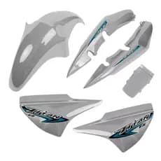 Kit Carenagem Titan 150 Prata 2006 2007 2008 + Adesivos