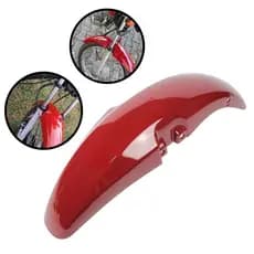 Paralama Dianteiro Titan 125 2000 até 2004 Vermelho Pintura Envernizada com Brilho