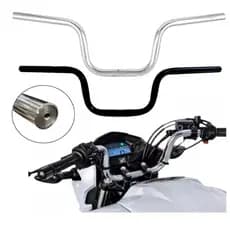 Guidão Moto Com Suporte Rosca Para Peso Reforçado Cg Titan Fan Ybr Factor Fazer Cores