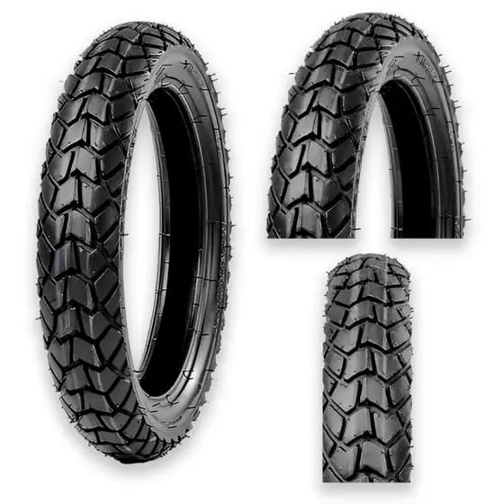 Pneu Traseiro 120/80-18 Maggion Viper Traseiro Lander Xre Tornado Xtz Tenere Sahara Uso Com Câmera