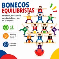 Jogo do Equilíbrio Caiu Perdeu Torre Maluca De Equilíbrio Bonecos de Plástico