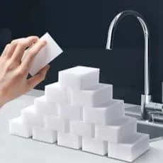Esponjas Mágicas Multiuso Mais Eficiencia Para Seu Dia a Dia Bucha Branca
