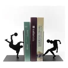 Suporte Livro Aparador Porta Livros Aço Futevôlei Preto