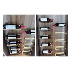 10 Unidades De Suporte 1 Garrafas De Vinho-adega Vertical