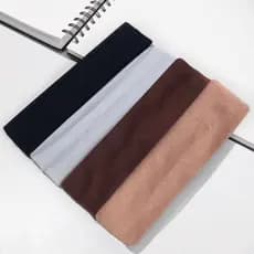 4 faixas de cabelo elastica penteados e esportes Yoga Tiara Confortavel branco, preto, marrom escuro e bege