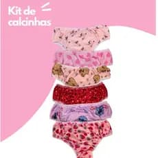 Kit 10 Calcinhas 100% Algodão calsinha Infantil Sortidas Para Crianças de 1 a 8 anos calcinha desfralde enxoval