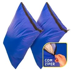 Kit 2 Capas Almofada Zíper 45x45cm Impermeável Uso Externo Capa de Almofada Travesseiro
