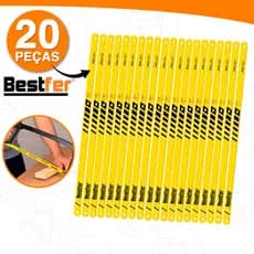 Kit 20 Und Lâmina Arco De Serra Flexível Manual 24 Dentes 7MM