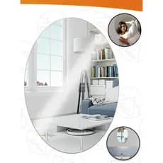 Espelho Placa Adesivo 30x40 Oval Acrílico Sala Banheiro Decorativo Xodocas Shop