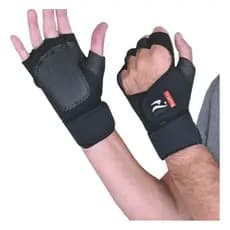 Luva Protetor Palma Para Academia C/ Munhequeira Fitness Ginástica Ref.0704