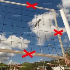 Rede Volei Lazer Sem Faixa Sintética Master Rede RVO