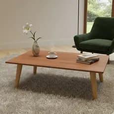 Mesa de Centro ou Lateral Pés Palito em Madeira Maciça Freijó Branco Preto Off White Decorativa Baixa Pequena