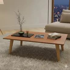 Mesinha De Centro ou Tampo de Mesa Pequena Decorativa Sala Estar Pés Palito Madeira Maciça