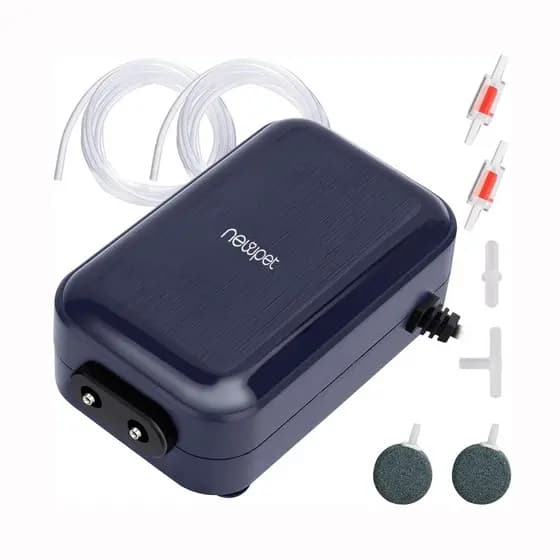 Bomba de Ar de Oxigênio para Aquário, Bateria de Lítio Recarregável, USB Externo para Tanques de até 400 Litros