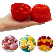 10 Formas Mini Pudim Bolos Tortas Cupcake Gelatina Forno Airfryer