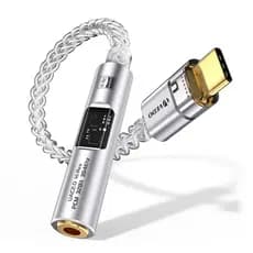 VEDO CX31993 Cabo Adaptador Amplificador DAC portátil HiFi Com chip decodificação MAX97220 Type-C/3,5 mm fio banhado