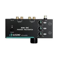 VEDO Pré Amplificador Phono para Toca Discos MM/MC Ajuste Triplo De Frequência Entrada/Saída XLR De Cinco Pinos