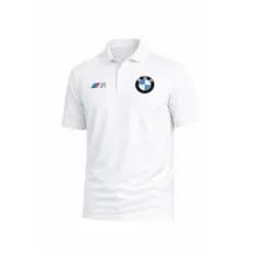 Camiseta Polo B-M-W Masculina – Preto ou Branco | Estilo Premium