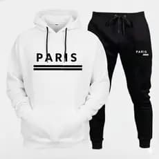 Conjunto Moletom Flanelado Paris Blusa Canguru + Calça Premium Masculino Feminino Pronta entrega