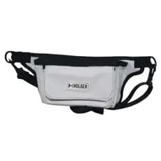Pochete de Ombro Streetwear Unissex, Nylon Impermeável com 4 Bolsos Grandes