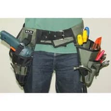 Kit 2 em 1 Cinto Duplo Para Ferramentas, Coldre Porta Furadeira & Cinto Porta F. Solze