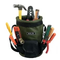 Bolsa Balde SOLZE em Lona para Ferramentas Eletricista / Telecom/Instalador. (P)
