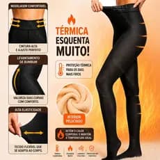 Meia Calça Translúcida Térmica Peluciada Forrada Veludo Conforto 220 g - Translucida
