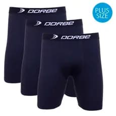Kit 3 Cuecas Long Leg Plus Size Poliamida Dorbe Não Enrola Longa Microfibra Masculino Ciclista
